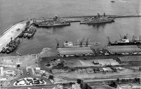 VISTA DEL PUERTO DE ANTOFAGASTA.